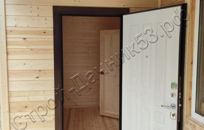 4 Каркасно-щитовой дом  Д-19, 6х6м, 36 М², Московская область, Шаховской район, ДНП Рождествено-2 (12)